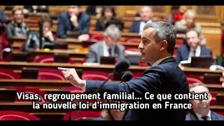 Visas regroupement familial… Ce que contient la nouvelle loi d’immigration en France [upl. by Namilus]