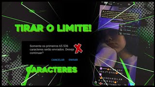 COMO TIRAR LIMITE DE CARACTERES DO WHATSAPP DO JEITO CERTO TUTORIAL [upl. by Aryajay]