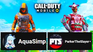 I FINALLY PLAYED COD MOBILE with AQUA SIMP [upl. by Attelocin]