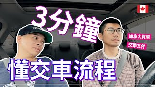 秒懂買車流程！二手車交車手續  文件  加拿大買車必看 [upl. by Mert]