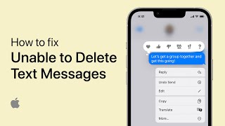 Unable To Delete Text Messages on iPhone Fix [upl. by Binetta]