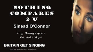 Sinead OConner Nothing Compares To You Sing Along Lyrics [upl. by Alodie]