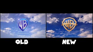 Warner Bros Pictures 2023 Logo Old VS New Designs Comparison [upl. by Ycram]