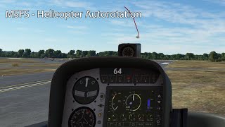 MSFS  Helicopter Autorotation [upl. by Eunice]