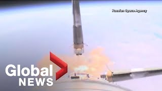 Russia releases dramatic video of Soyuz rocket failure [upl. by Blythe]