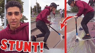 TRICKS LEREN OP STUNTSTEP IN SKATEPARK [upl. by Jenks]