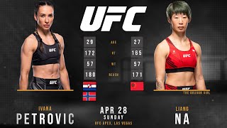 IVANA PETROVIC vs LIANG NA Full Fight UFC [upl. by Airom256]