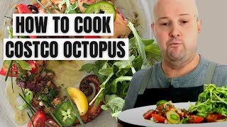 How A Chef Cooks Octopus From Costco Grilled Octopus Salad Recipe [upl. by Yrrab]