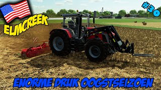 ENORM DRUK OOGSTSEIZOEN Farming Simulator 22 Elmcreek 30 [upl. by Trutko420]