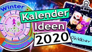 Kalender DIY Ideen  2020 Kalender selber machen mit Eva amp Kathi 2 coole Ideen Sonntagschallenge138 [upl. by Kotta221]