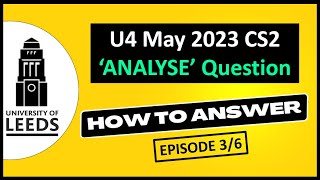 LIBF U4 May 2023 CS2 How to answer ANALYSE Questions [upl. by Eilsew]