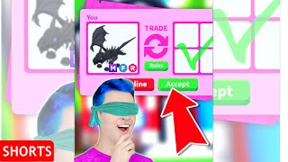 BLINDFOLDED Adopt Me Trading Challenge GONE WRONG short [upl. by Verine]