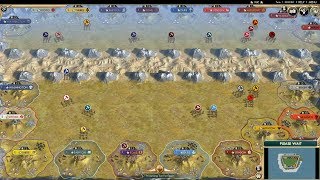 Civ 5 AI Only Timelapse Mirror Battle Original and Custom Civs Deathmatch [upl. by Brieta]