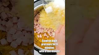 Leftover Ham Recipe Instant Pot Ham and Cheese Pasta [upl. by Lupiv]