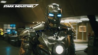 Iron Man  Suit Up Scene  Mark II Armor [upl. by Dnomad]