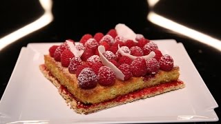 Tarte aux framboises et moelleux coco par Christophe Michalak DPDC [upl. by Jadda]