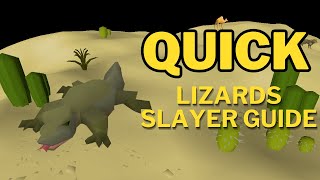 3 Minute Slayer Guide Lizards OSRS [upl. by Plantagenet767]