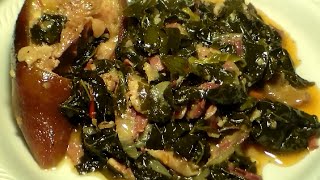 Worlds Best SouthernStyle Collard Greens With Smoked Ham Hocks Recipe [upl. by Aitsirk901]