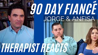 90 Day Fiancé  Jorge amp Anfisa 49  The Finale  Therapist Reacts [upl. by Aidualk]