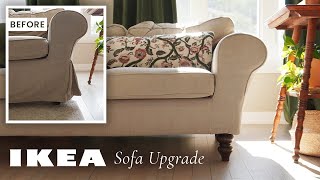 ENGLISH COTTAGE Inspired Couch Transformation  IKEA Hack ✨ [upl. by Ella954]