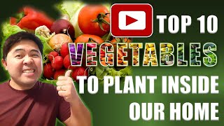 TOP 10 VEGETABLES TO PLANT INSIDE OUR HOME [upl. by Sokram]