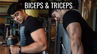 BIG ARMS Workout Routine for Muscle हिंदी Sets and Reps Included  GROW Your BICEPS and TRICEPS [upl. by Tessa]