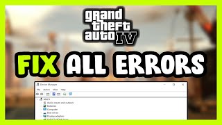 FIX GTA 4 Crashing Not Launching Freezing Stuck Black Screen amp Errors  GTA IV [upl. by Arej276]