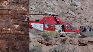 Gee Atherton BIG CRASH at Red Bull RAMPAGE 2023 [upl. by Enrobso]