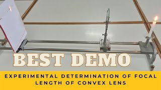 Measurement of Focal length of convex lens by Lens formula Method Std 1012  Board practical demo [upl. by Lyda]