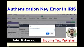 Authentication Key Error in IRIS  Authentication Key Error in income tax return 2024 [upl. by Nnayelhsa]