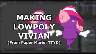 Timelapse  Making LowPoly Vivian [upl. by Kenlee]