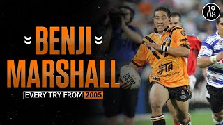 Every Benji Marshall try from 2005  NRL Throwback [upl. by Lysander]