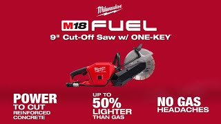 Milwaukee® M18 FUEL™ 9” CutOff Saw w ONEKEY™ [upl. by Renaxela]