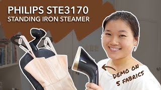 Philips STE3170 Standing Garment Iron Steamer Review amp Demo 💨 [upl. by Poucher]