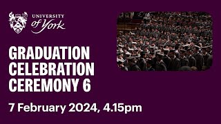 Ceremony 6 Graduation Livestream 7 February 2024 415pm [upl. by Onaicnop]