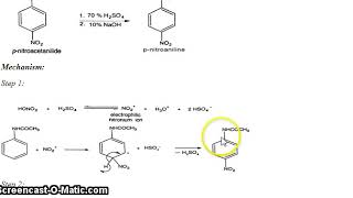 Synthesis of p nitroaniline from acetanilide [upl. by Amol]