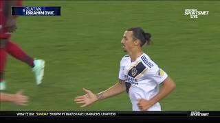 Zlatan scores No 500 on amazing flying kick Taekwondo golazo [upl. by Siddra]