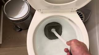 HOW TO UNCLOG A TOILET FOR TEENS HOW TO USE A PLUNGER [upl. by Juetta]