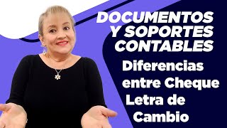 322 Diferencias entre Cheque  Letra de Cambio y Pagaré [upl. by Lleynod]