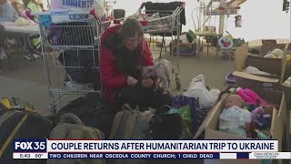 Florida couple returns after humanitarian trip to Ukraine [upl. by Ligetti414]