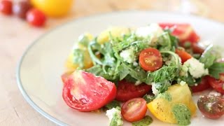 Heirloom Tomato Salad Recipe [upl. by Hairacaz]