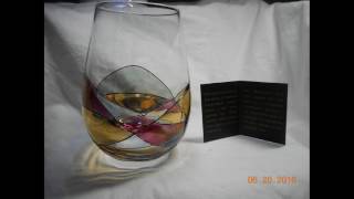 Hand Painted Stemless Wine Glass [upl. by Ambrogio]