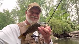 Musconetcong River NJ Trout Fishing Canadian wild fires make it hazy fishing trout river [upl. by Hanleigh]