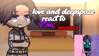 Love and deep space react to FMC  Ft FYN  Otome Game [upl. by Jochbed]