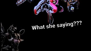 Fnaf 2 Mangle Radio What shes saying [upl. by Haidedej749]