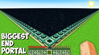 This is THE BIGGEST END PORTAL in Minecraft I found THE LONGEST SECRET GIANT END PORTAL [upl. by Letizia155]