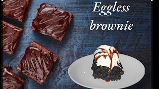 Eggless Brownie Recipe [upl. by Neirrad]