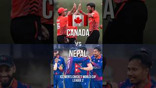 Canada DOMINATES Nepal 🇨🇦 in ICC Mens Cricket World Cup League 2 🏏 [upl. by Asle]