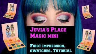 Juvias Place Magic Mini Palette  First impression swatches and tutorial [upl. by Anaoj286]