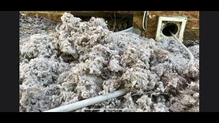 A MUST WATCH FULL VIDEO Cleaning a Dryer Vent almetaldryervent satisfying diy how [upl. by Relyhcs]